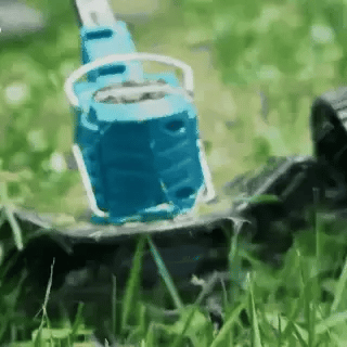 Trådlös & Hopfällbar Grästrimmer 36V – Justerbar Höjd, Hjul & 3 Bladtyper